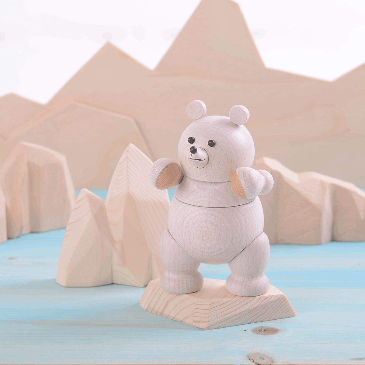 Mufun｜木製公仔 北極熊